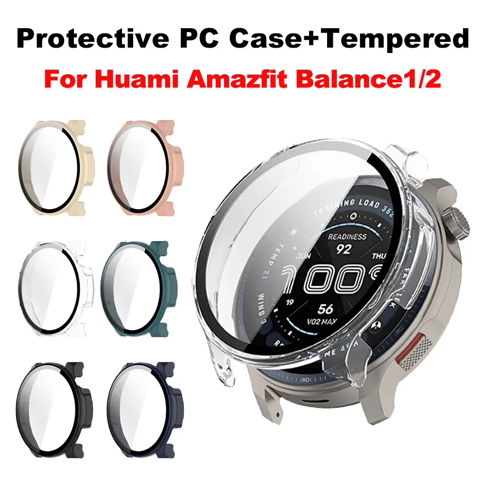 PC + Tempered Glass Case For Huami Amazfit Balance Samrt Watch For Huami Amazfit Balance 2 Shell Accessories
PC + Tempered Glass Case For Huami Amazfit Balance Samrt Watch For Huami Amazfit Balance 2 Shell Accessories