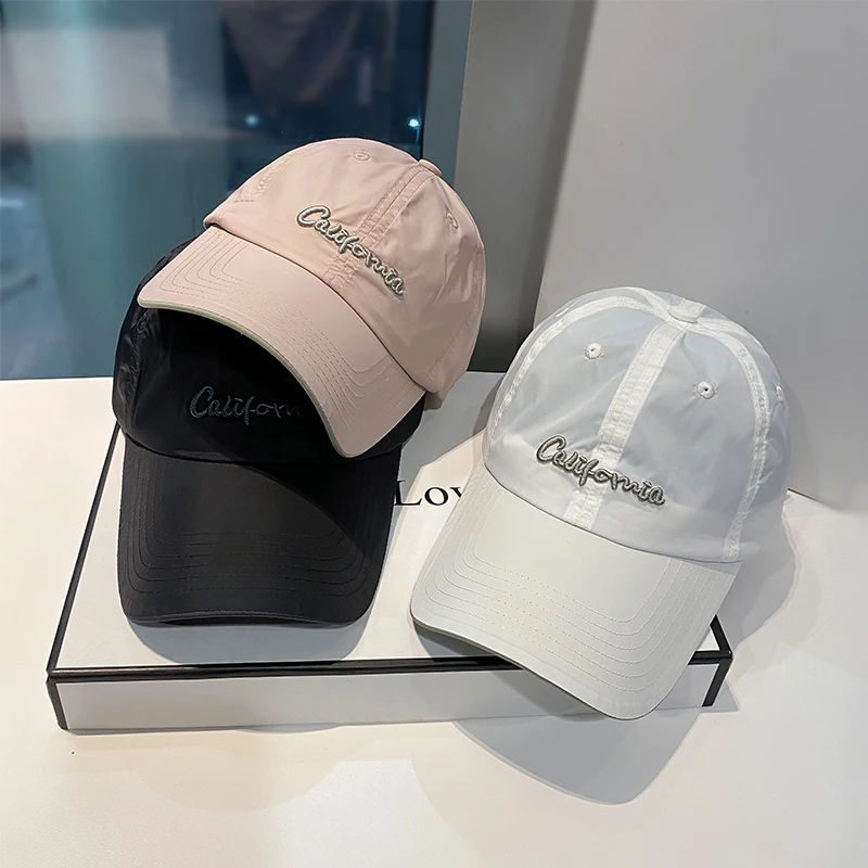 Embroidered Letter Quick-drying Hat Summer Fashion Wild Ladies Outdoor Hats Spring and Autumn Outing Shade Men's Baseball Cap
Embroidered Letter Quick-drying Hat Summer Fashion Wild Ladies Outdoor Hats Spring and Autumn Outing Shade Men's Baseball Cap