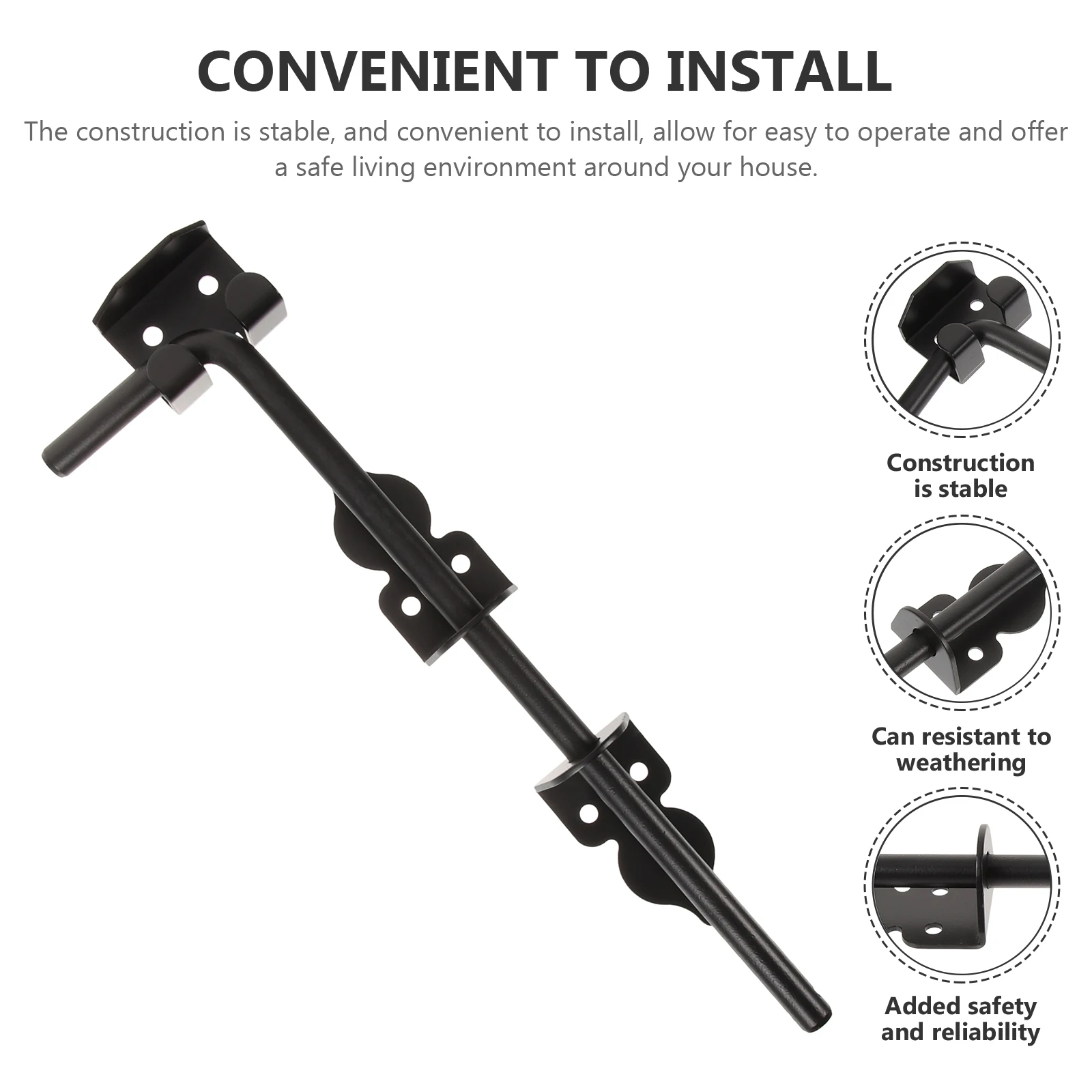 Heavy Duty Cane Bolt Gate Latch Ground Mounted Door Security Bar Wood Fence Shed Barn Lock Outdoor Slide Lock Hardware Gate Drop
Heavy Duty Cane Bolt Gate Latch Ground Mounted Door Security Bar Wood Fence Shed Barn Lock Outdoor Slide Lock Hardware Gate Drop