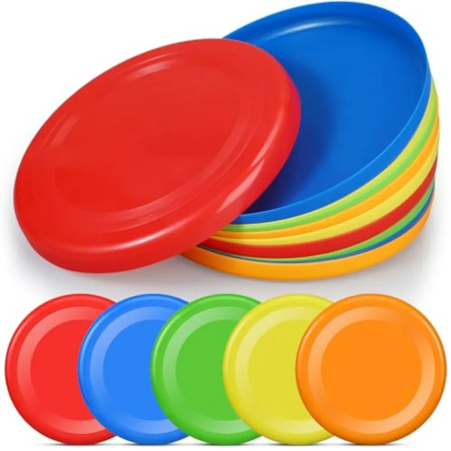 10 Pack Flying Disc Disk Flyer Disc Outdoor Training Interactive Flying Discs Bulk for Adults Dogs for Sports Favors, 5 Colors
10 Pack Flying Disc Disk Flyer Disc Outdoor Training Interactive Flying Discs Bulk for Adults Dogs for Sports Favors, 5 Colors