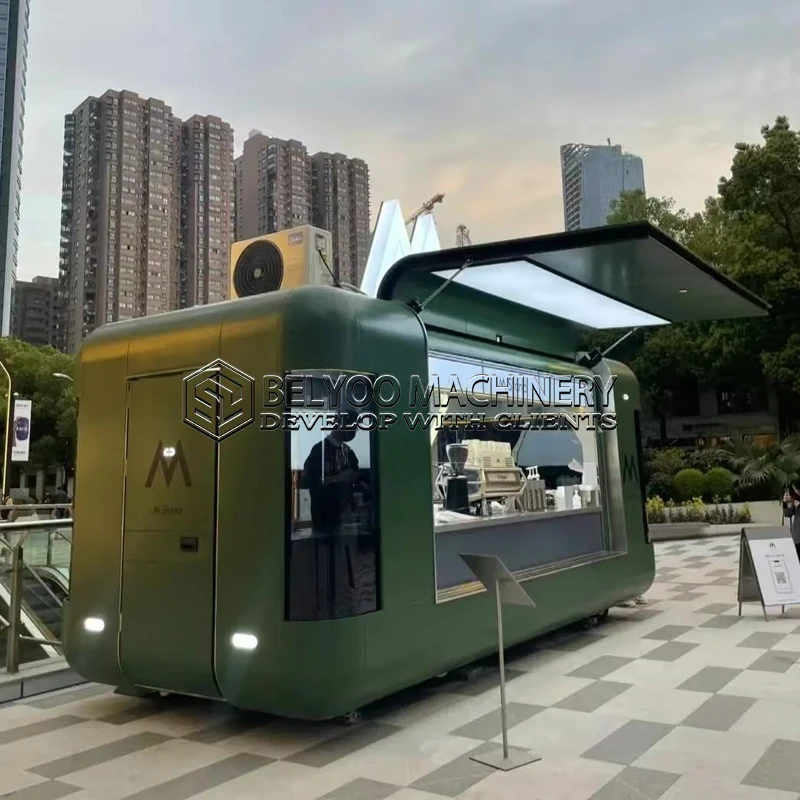 Belyoo Food Truck Dessert Food Van Cart Trailer Mobile Catering Equipment Food Truck Hot Sale With Full Kitchen For Sale
Belyoo Food Truck Dessert Food Van Cart Trailer Mobile Catering Equipment Food Truck Hot Sale With Full Kitchen For Sale