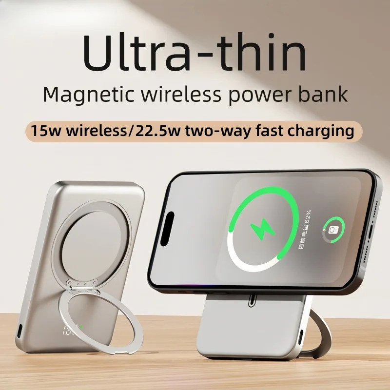 10000mAh Mini Power Bank Magnetic Wireless Fast Charger Stand 20W Portable External Battery for IPhone Samsung Digital Display
10000mAh Mini Power Bank Magnetic Wireless Fast Charger Stand 20W Portable External Battery for IPhone Samsung Digital Display