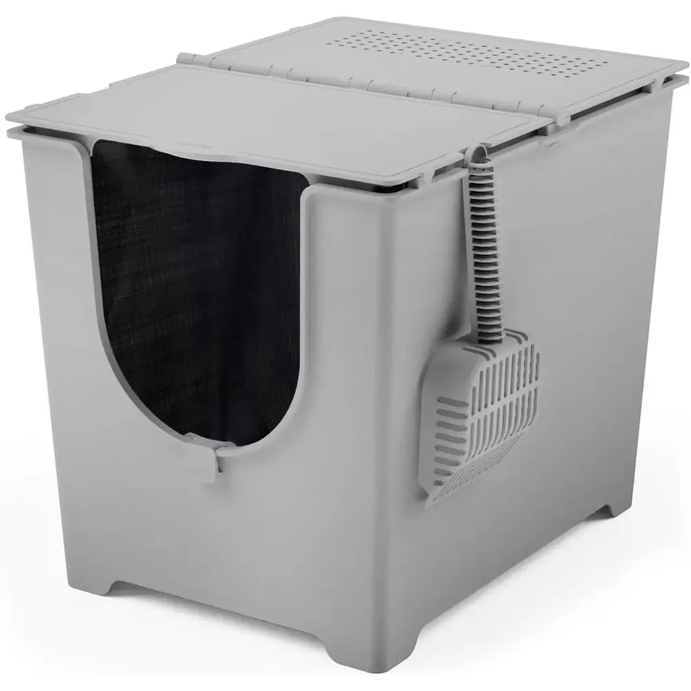 Front-Access Litter Tray with Built-In Liner Mechanism
Front-Access Litter Tray with Built-In Liner Mechanism