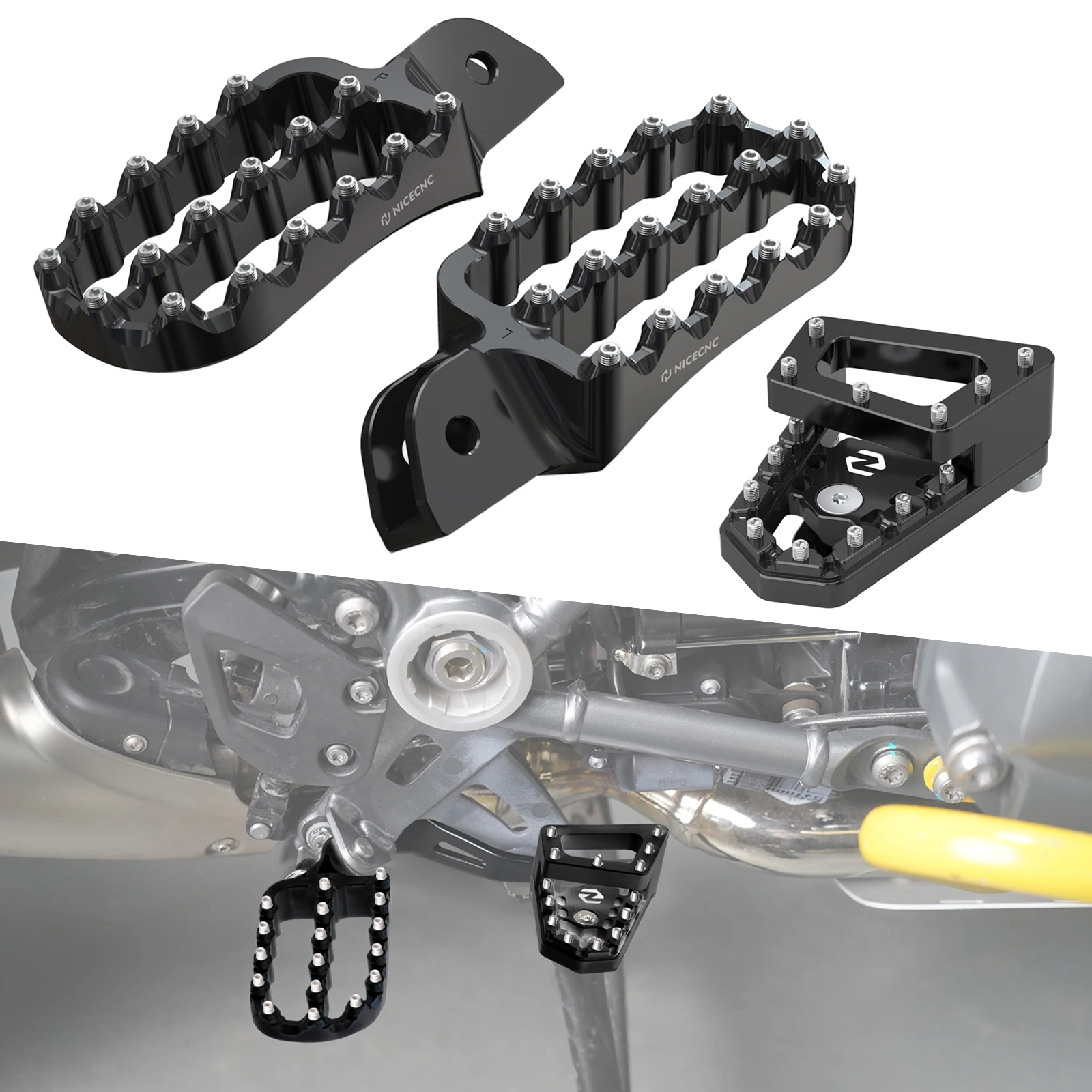 For BMW R1200GS/ADV 13-18 R1250GS/Adventure 19-24 Footrests Large Footpeg/Brake Lever Pedal Extender for BMW R1250GS 2019-2023
For BMW R1200GS/ADV 13-18 R1250GS/Adventure 19-24 Footrests Large Footpeg/Brake Lever Pedal Extender for BMW R1250GS 2019-2023