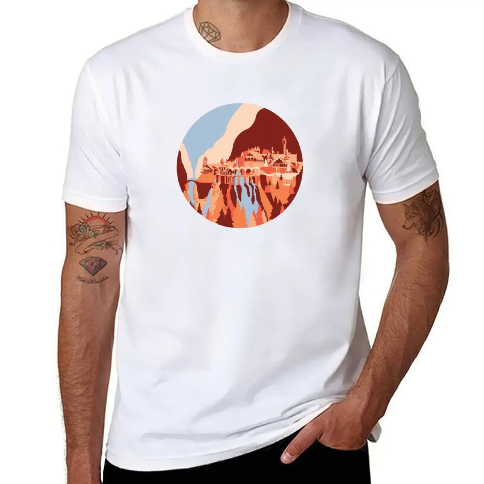 Lord of the Rings, Rivendell T-Shirt oversized graphic tee boys animal print men clothes
Lord of the Rings, Rivendell T-Shirt oversized graphic tee boys animal print men clothes