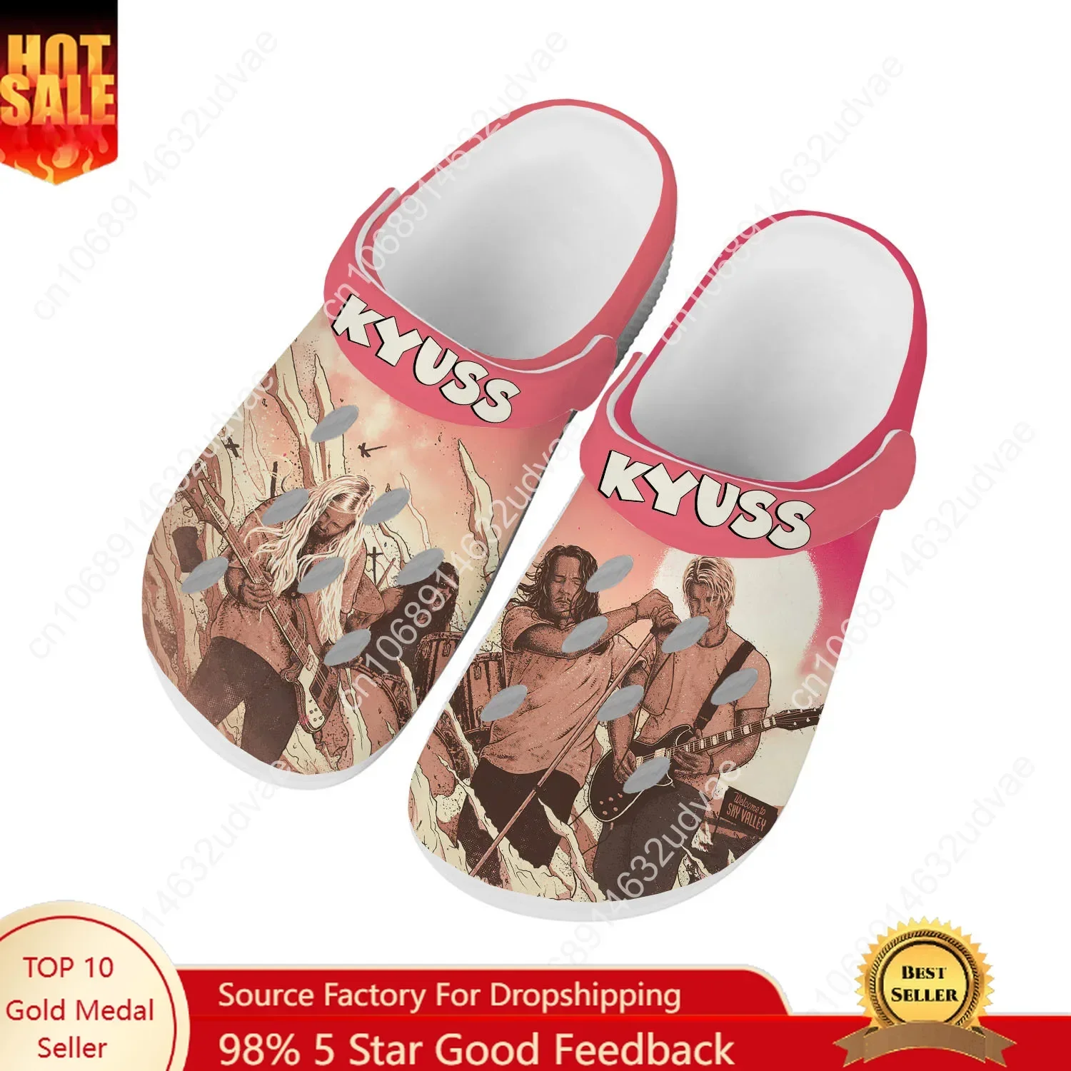 Kyuss Water Shoes Mens Womens Comfortable Fashion Home Garden Clogs Customizd Sandals Beach Breathable Hole Slippers
Kyuss Water Shoes Mens Womens Comfortable Fashion Home Garden Clogs Customizd Sandals Beach Breathable Hole Slippers