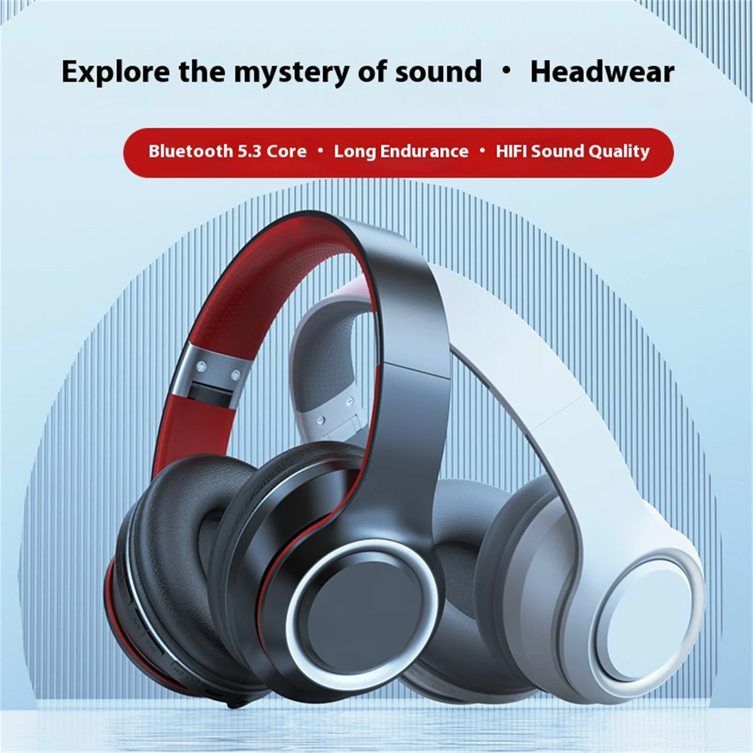 New DR90 Wireless Earphones Headwear Creative Heavy Bass Effect Ultra Long Battery Life Huaqiangbei Bluetooth Earphones
New DR90 Wireless Earphones Headwear Creative Heavy Bass Effect Ultra Long Battery Life Huaqiangbei Bluetooth Earphones