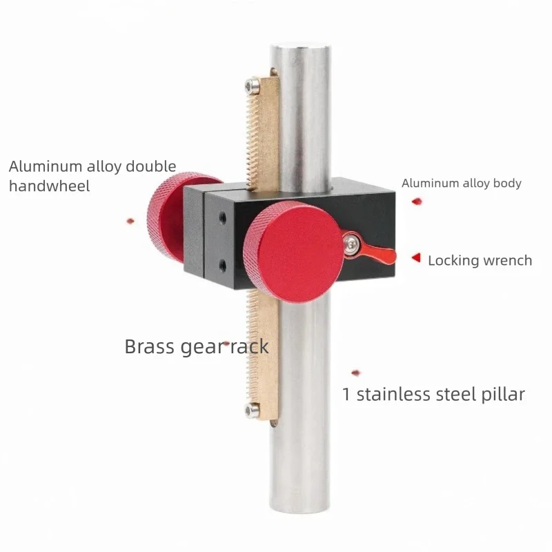 Wood Z Axis Lifting Slide Table Dovetail Guide Manual Linear High Frequency Travel Precision Adjustment Platform Laboratory