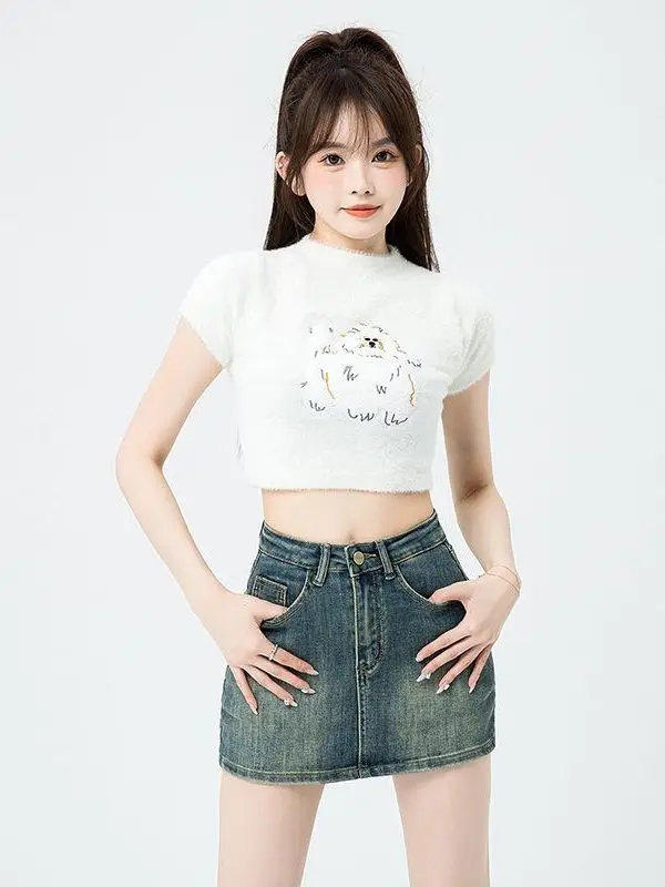 Retro Spicy Girl Style A-Line Denim Skirt Women's Summer New High Waist Elastic Anti-Light Inner Bodycon Skirt
Retro Spicy Girl Style A-Line Denim Skirt Women's Summer New High Waist Elastic Anti-Light Inner Bodycon Skirt
