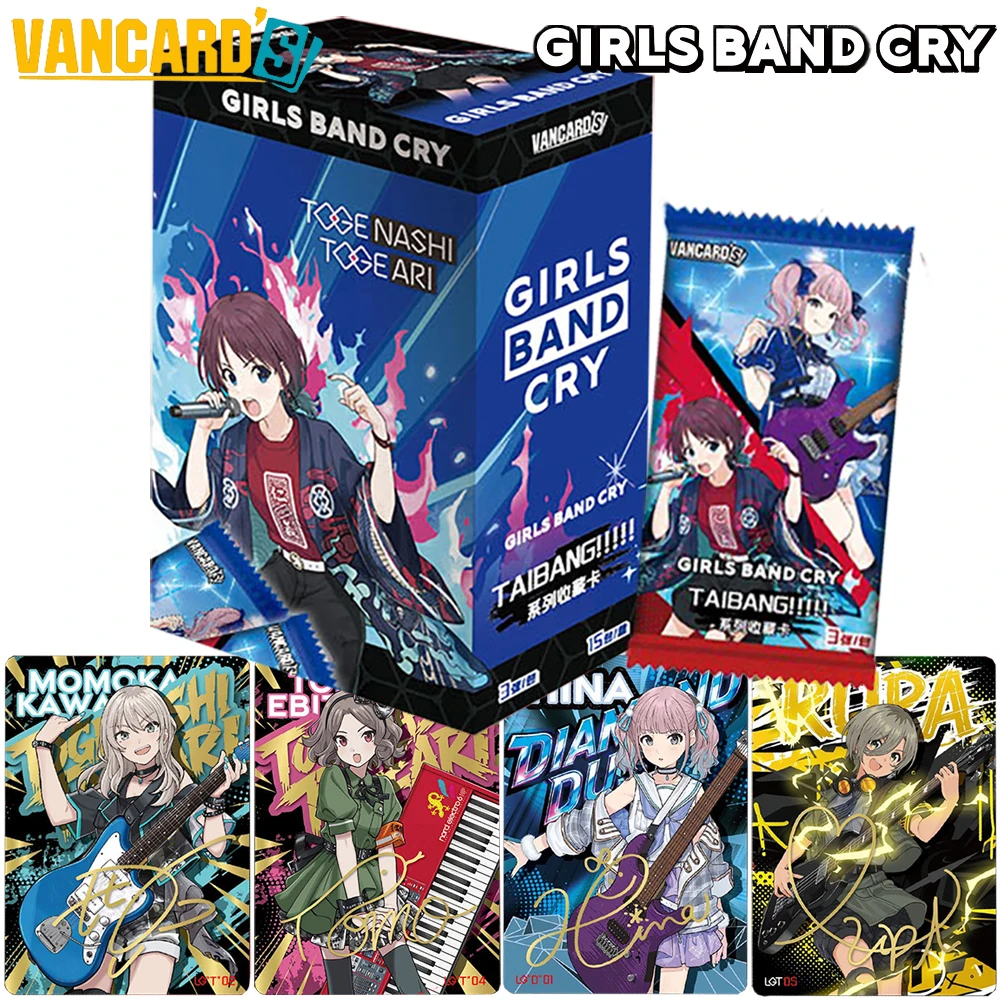 Official VANCARD'S Girls Band Cry Collection Cards Japanese Campus Music Theme Anime Limited Characters Cards Fans Hobby Gifts
Official VANCARD'S Girls Band Cry Collection Cards Japanese Campus Music Theme Anime Limited Characters Cards Fans Hobby Gifts