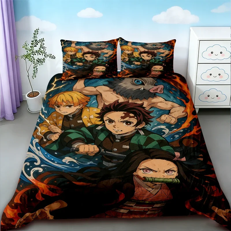 Anime Demon-Slayer Duvet Cover Pillowcase 3D Printed Bedding Set Double Twin Full Queen King Adult Kids Bedclothes Quilt Cover
Anime Demon-Slayer Duvet Cover Pillowcase 3D Printed Bedding Set Double Twin Full Queen King Adult Kids Bedclothes Quilt Cover