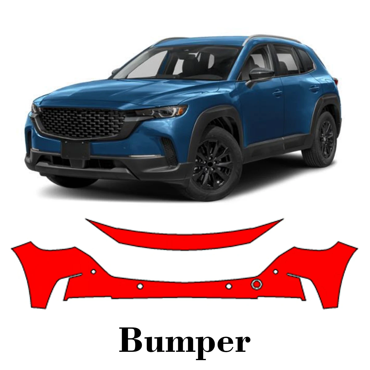 Car Precut Paint Protection Film Front Bumper Anti-scratch Exterior TPU PPF For Mazda CX-50 2023-2025
Car Precut Paint Protection Film Front Bumper Anti-scratch Exterior TPU PPF For Mazda CX-50 2023-2025