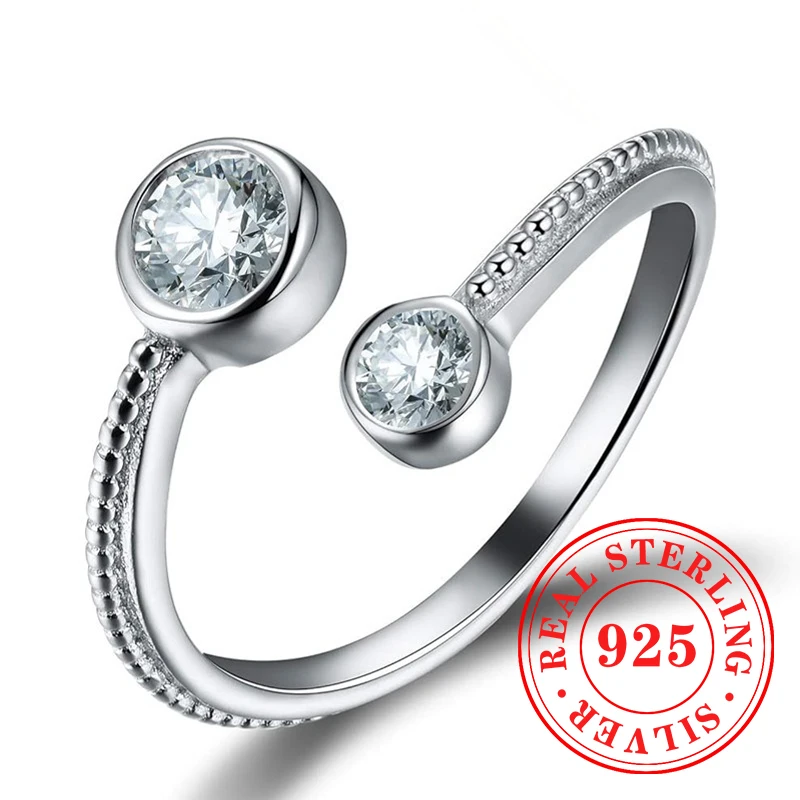 Huitan Shiny CZ Opening Rings for Women 925 Sterling Silver Simple Stylish Finger Accessories Elegant All-matching Party Jewelry
Huitan Shiny CZ Opening Rings for Women 925 Sterling Silver Simple Stylish Finger Accessories Elegant All-matching Party Jewelry