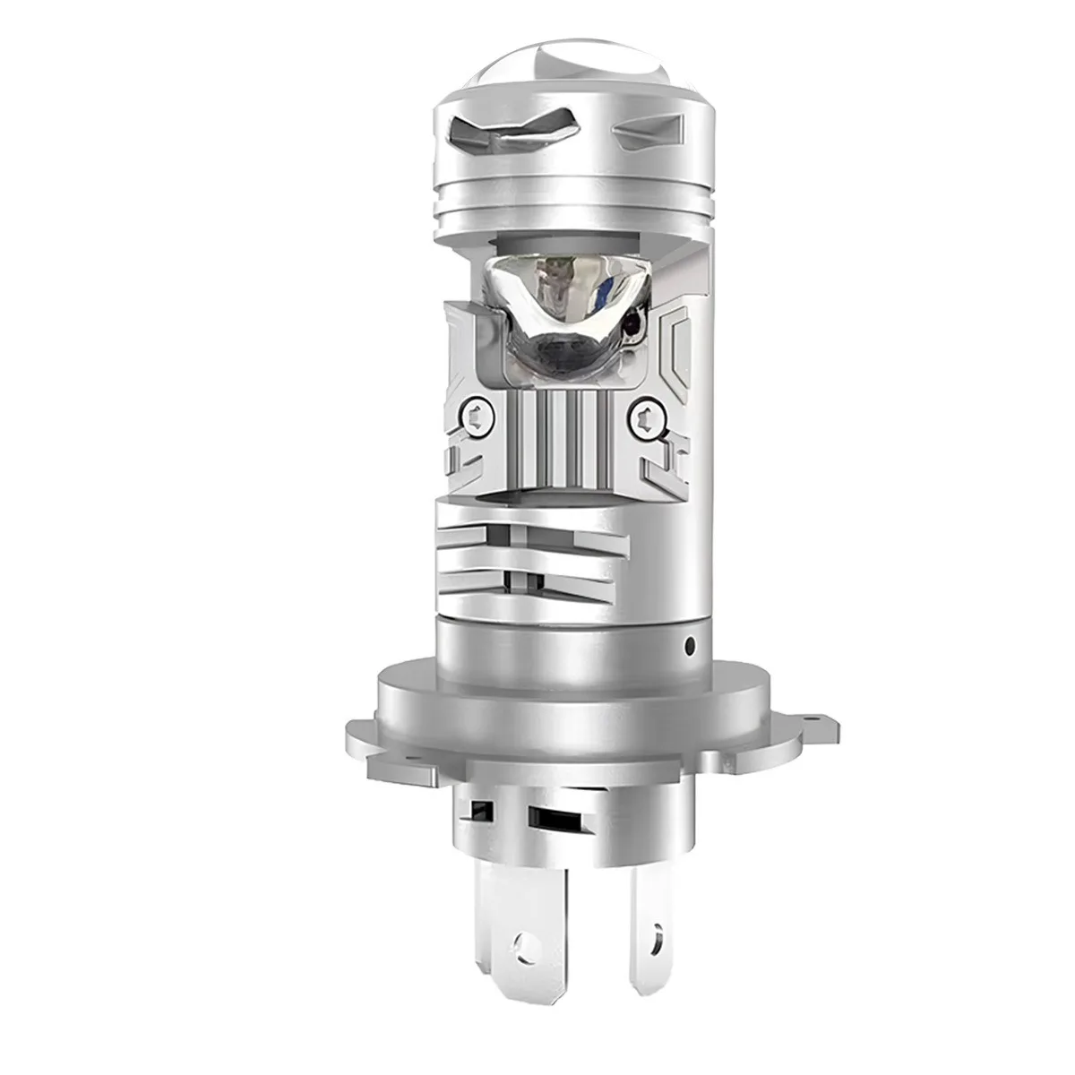 12V 35W H4 LED Headlight Bulbs with Lens Hi Lo Beam for Motorcycle
12V 35W H4 LED Headlight Bulbs with Lens Hi Lo Beam for Motorcycle