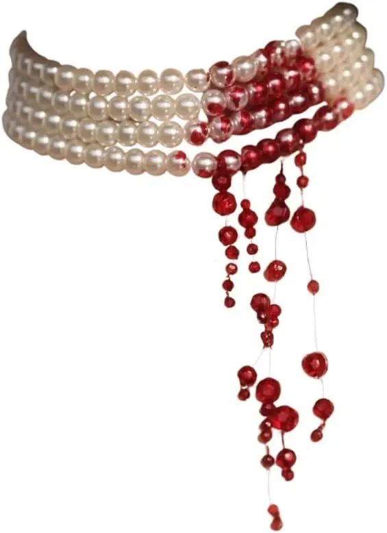 Handmade Dripping Blood Imitation Pearls Necklace Vampire Choker Party Costume Women
Handmade Dripping Blood Imitation Pearls Necklace Vampire Choker Party Costume Women