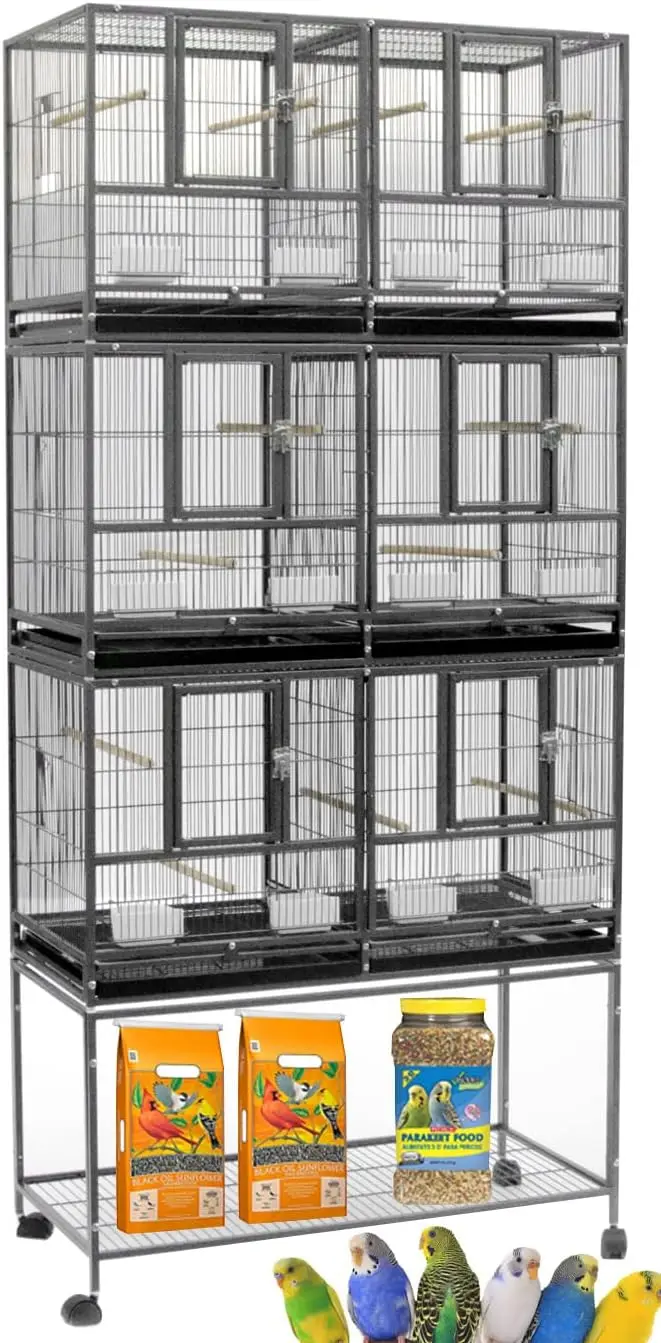 Combo Breeding Stacker Center Divided Breeder Bird Flight Double Rolling Cage with Side Breeding Nest
Combo Breeding Stacker Center Divided Breeder Bird Flight Double Rolling Cage with Side Breeding Nest