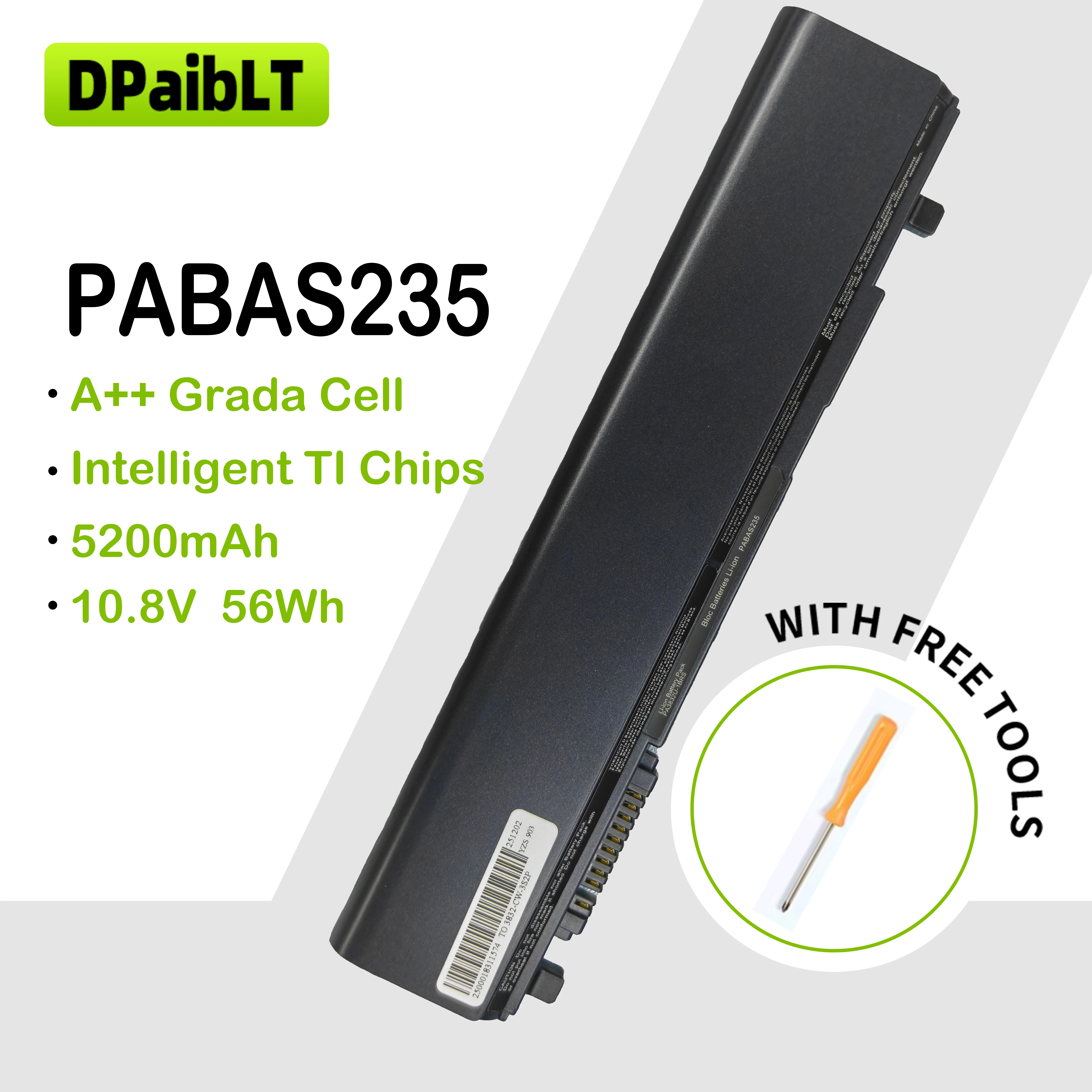 DPaibLT NEW PA5043U-1BRS PABAS265 LAPTOP BATTERY for Toshiba Portege R700 R705 R830 R930 PA3930U-1BRS PA3831U PA3832U PA3833U
DPaibLT NEW PA5043U-1BRS PABAS265 LAPTOP BATTERY for Toshiba Portege R700 R705 R830 R930 PA3930U-1BRS PA3831U PA3832U PA3833U