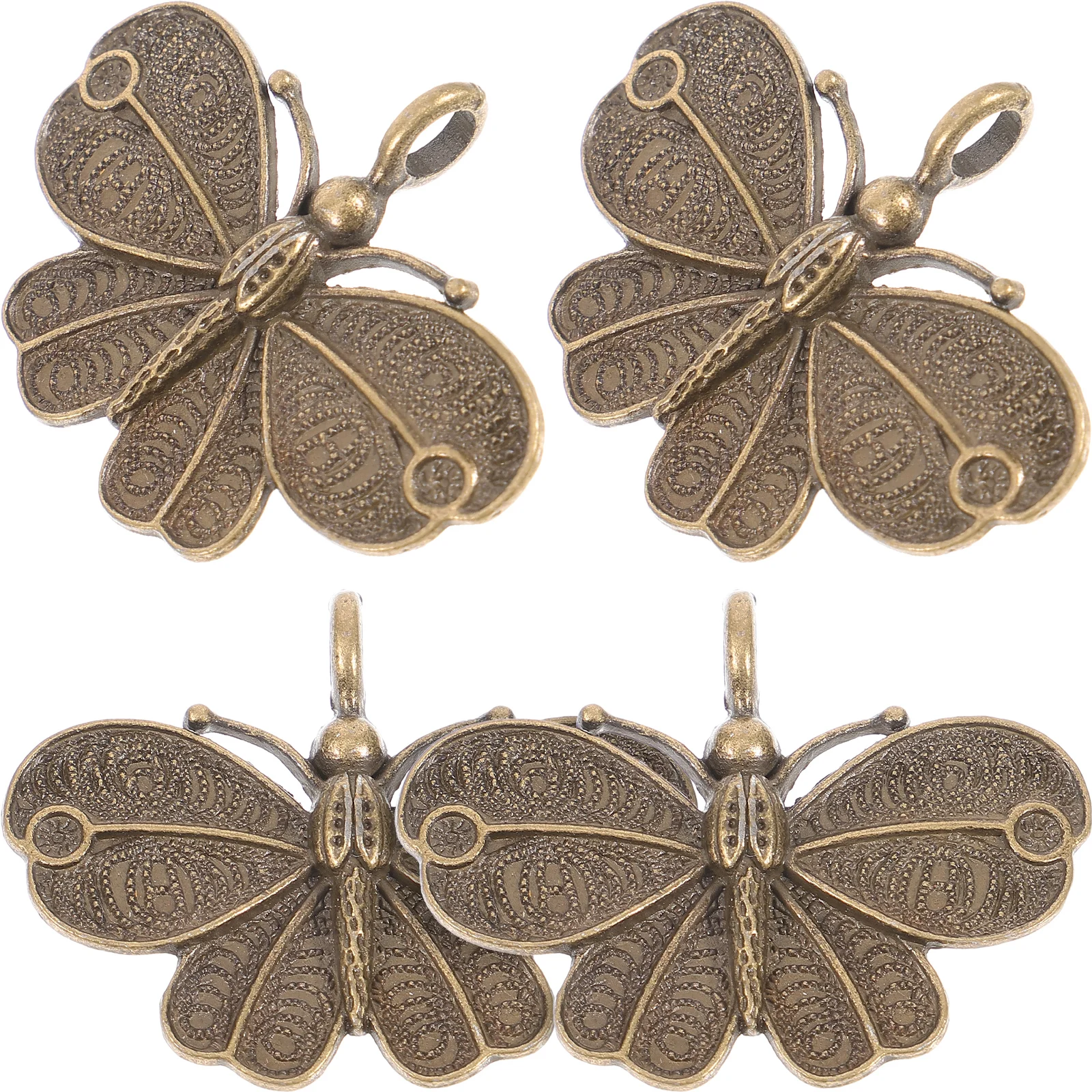 4 Pcs Retro Butterfly Pendant Delicate Charms for Jewelry Making Pendants Shaped Necklace Zinc Alloy Metal
4 Pcs Retro Butterfly Pendant Delicate Charms for Jewelry Making Pendants Shaped Necklace Zinc Alloy Metal