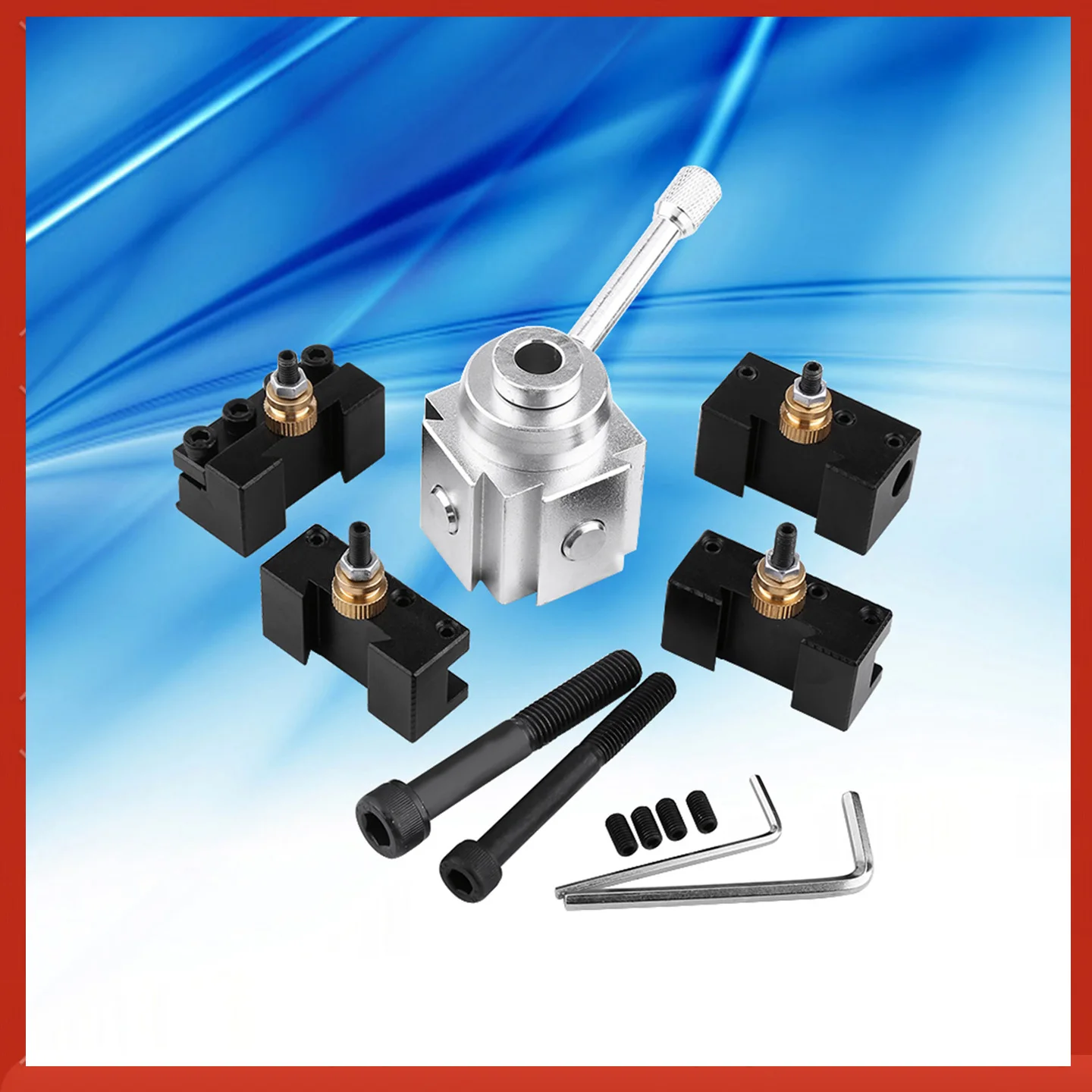 Lathe Tool Post Holder Set Aluminum Alloy Quick Change Mini Lathe Tool Post and Holder Kit Lathe Accessary
Lathe Tool Post Holder Set Aluminum Alloy Quick Change Mini Lathe Tool Post and Holder Kit Lathe Accessary