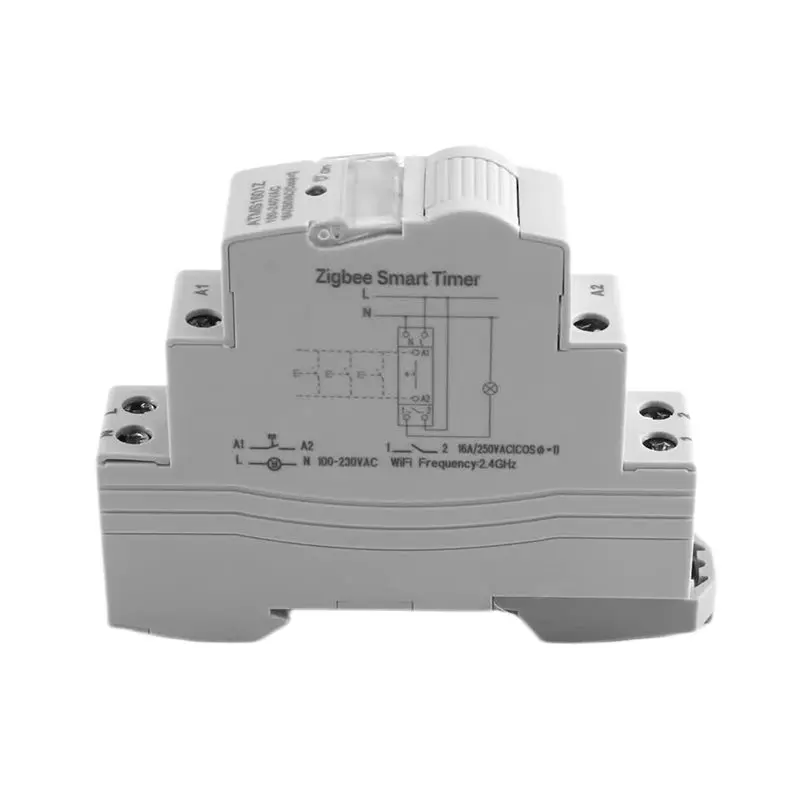 FEDI-ATMS1601Z Zigbee Circuit Breaker Din Rail 1P Single Pole Dry Contact Timer Relay App Remote Control Smart Timer
FEDI-ATMS1601Z Zigbee Circuit Breaker Din Rail 1P Single Pole Dry Contact Timer Relay App Remote Control Smart Timer