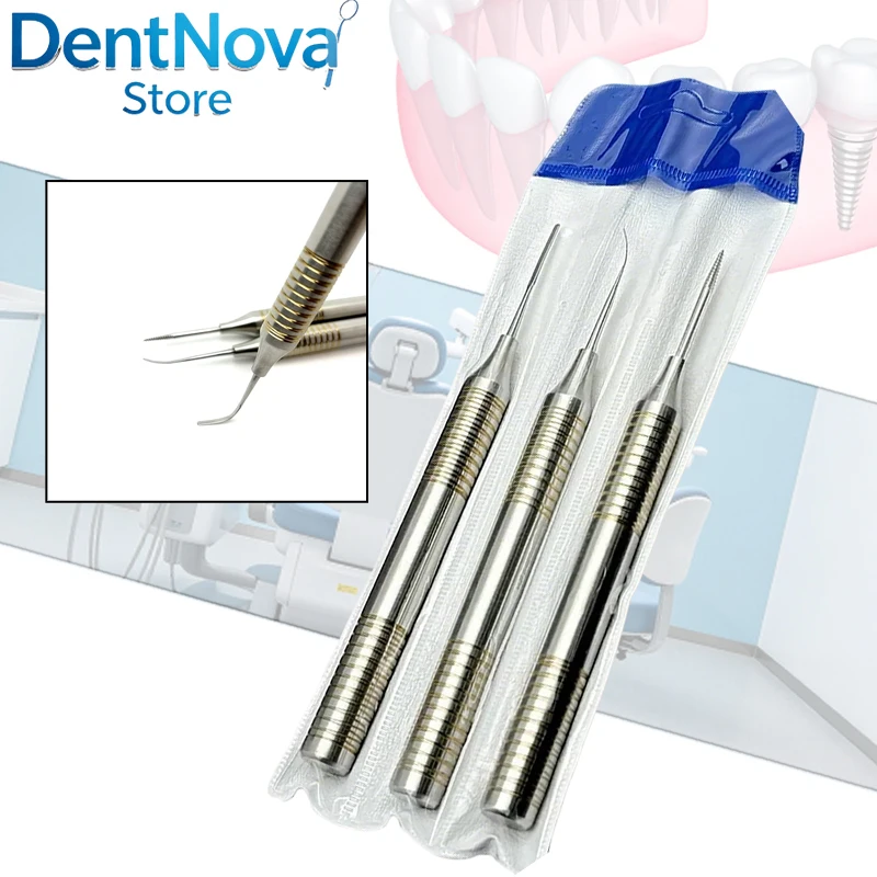 Ti Flexible Dental Periotome Elevator, Sharp Curved Extraction Instrument for Gentle Tooth Root Elevation Surgery
Ti Flexible Dental Periotome Elevator, Sharp Curved Extraction Instrument for Gentle Tooth Root Elevation Surgery