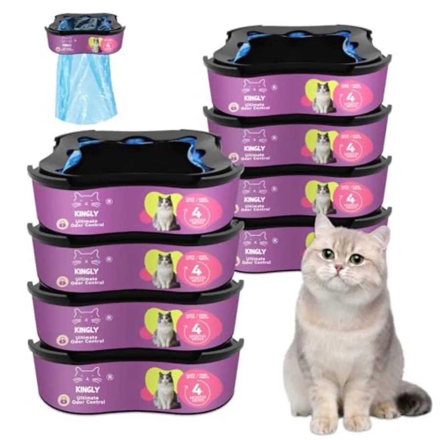 Premium Cat Litter Refill Bags Jumbo 28FT 8-Pack Lasts Up to 32 Months 8 Cartridges for Superior Odor Control
Premium Cat Litter Refill Bags Jumbo 28FT 8-Pack Lasts Up to 32 Months 8 Cartridges for Superior Odor Control