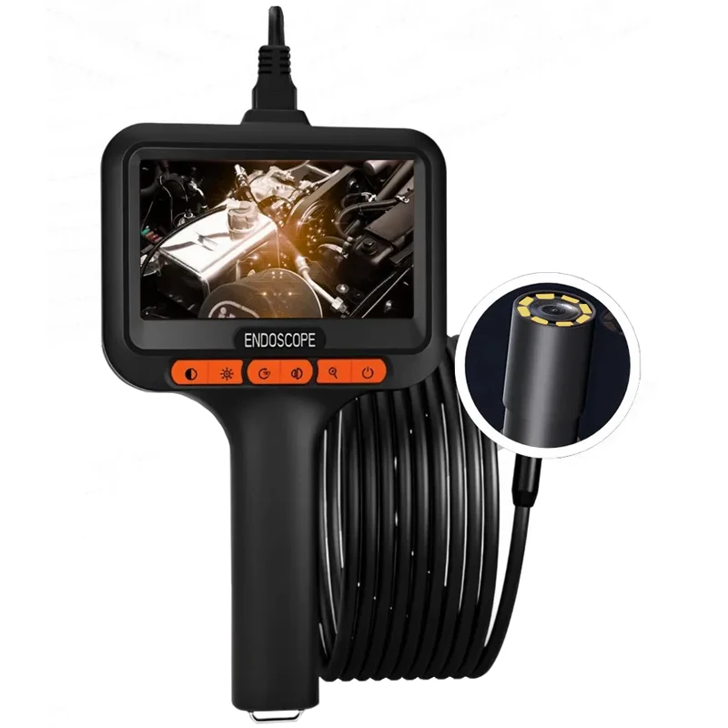 4.3‘’ Screen Borescope Dual Camera 8mm 1080P HD Split Design IP67 Waterproof Endoscope for Inspection Car Engine Piping Sewer
4.3‘’ Screen Borescope Dual Camera 8mm 1080P HD Split Design IP67 Waterproof Endoscope for Inspection Car Engine Piping Sewer
