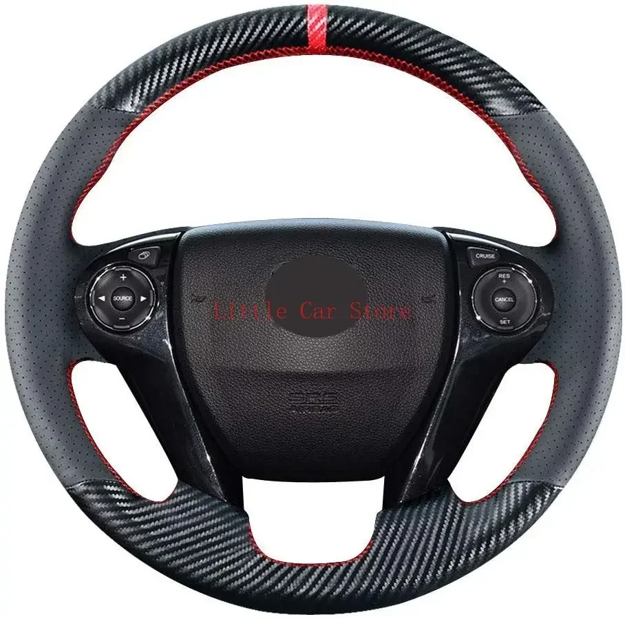 DIY Stitching Carbon Fiber Steering Wheel Cover For Honda Accord 2013-17 Ridgeline 2017-20 Crosstour 2013-15 Accessories
DIY Stitching Carbon Fiber Steering Wheel Cover For Honda Accord 2013-17 Ridgeline 2017-20 Crosstour 2013-15 Accessories