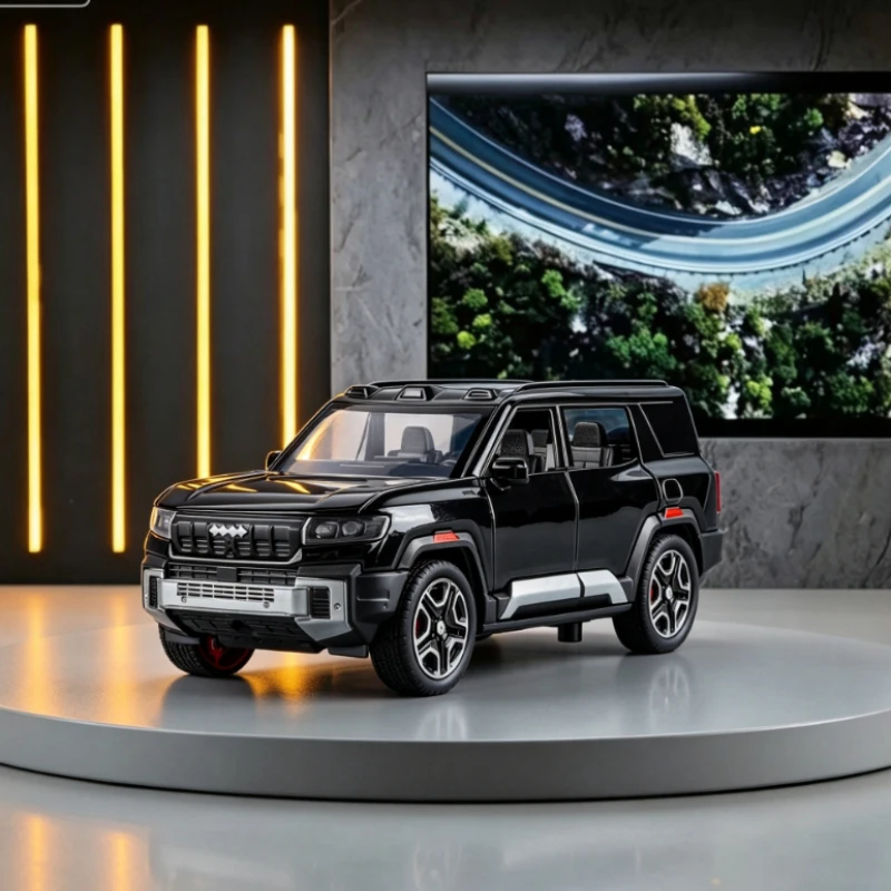 Stylish new energy off road Leopard 8 alloy replica 1:32 smooth pull back vivid sound light compact vehicle model for layout
Stylish new energy off road Leopard 8 alloy replica 1:32 smooth pull back vivid sound light compact vehicle model for layout