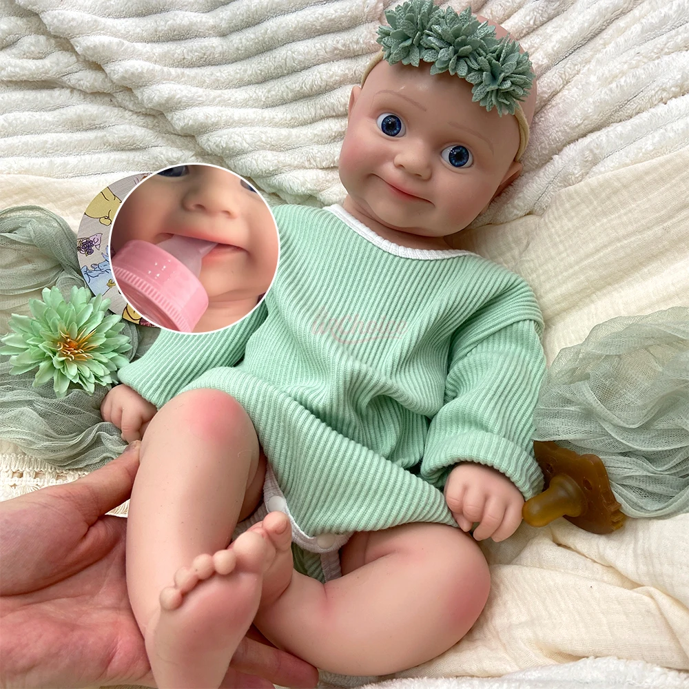 20Inch Open Mouth Maddie Handmade Lifelike Silicone Baby Girl Soft Waterproof Realistic Features Doll for Photography Prop
20Inch Open Mouth Maddie Handmade Lifelike Silicone Baby Girl Soft Waterproof Realistic Features Doll for Photography Prop