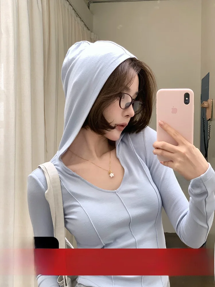 Slim Fit V-Neck Fishbone Base Shirt Women's Commute Casual Style Long Sleeve Hoodie Spring Season High Elasticity Top
Slim Fit V-Neck Fishbone Base Shirt Women's Commute Casual Style Long Sleeve Hoodie Spring Season High Elasticity Top