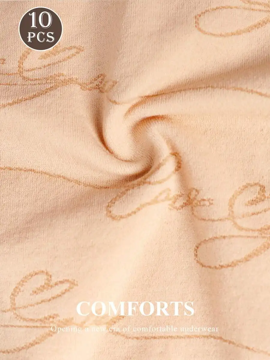10pcs Women Low Waist Panties Comfortable Breathable Printed Underwear
10pcs Women Low Waist Panties Comfortable Breathable Printed Underwear