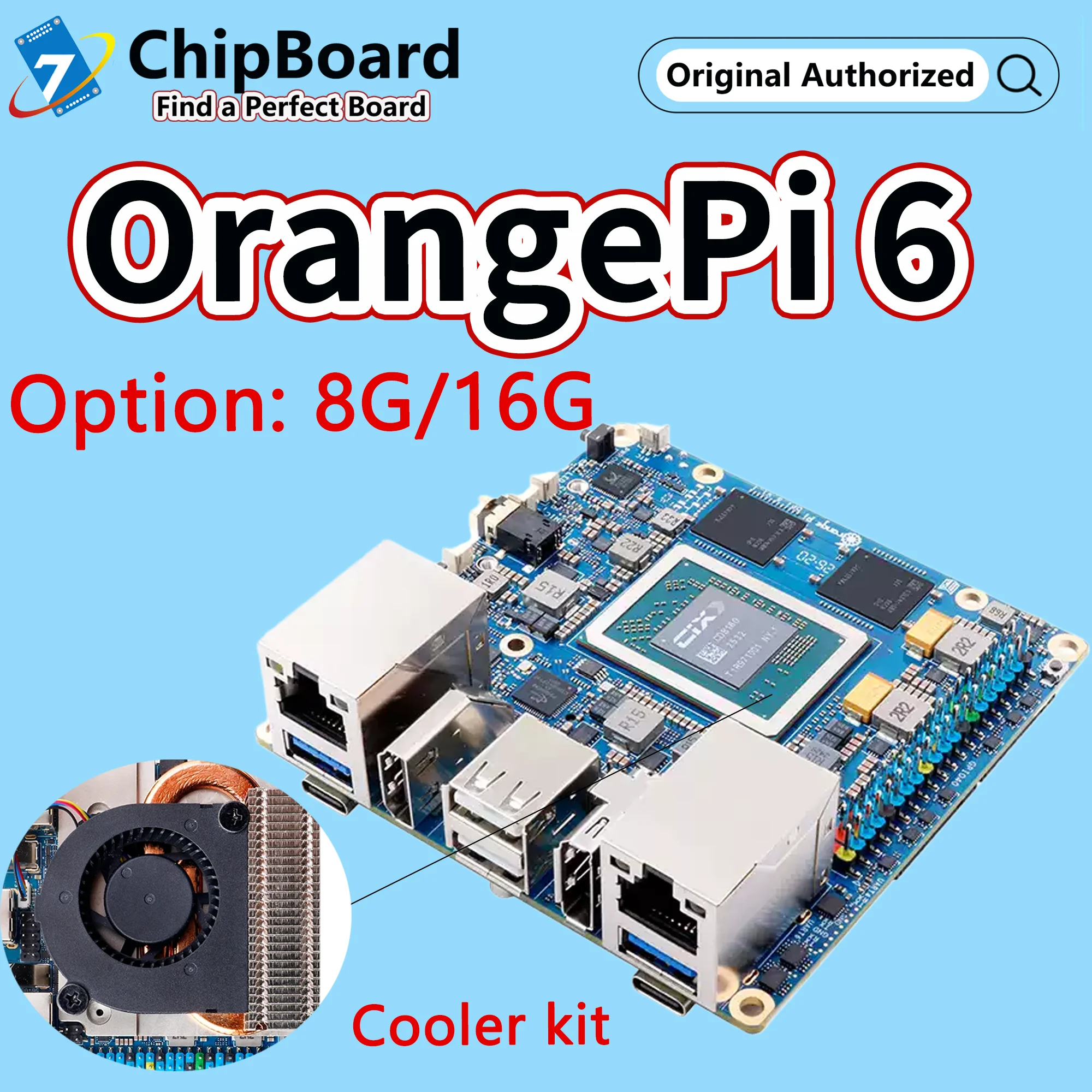 Orange Pi 6 8G/16G+Cooler DDR5 CIX SoC Mini PC M2 NVME SSD 45TOPS NPU Single Board Computer Run Linux/Android/Windows/ROS2 OS
Orange Pi 6 8G/16G+Cooler DDR5 CIX SoC Mini PC M2 NVME SSD 45TOPS NPU Single Board Computer Run Linux/Android/Windows/ROS2 OS