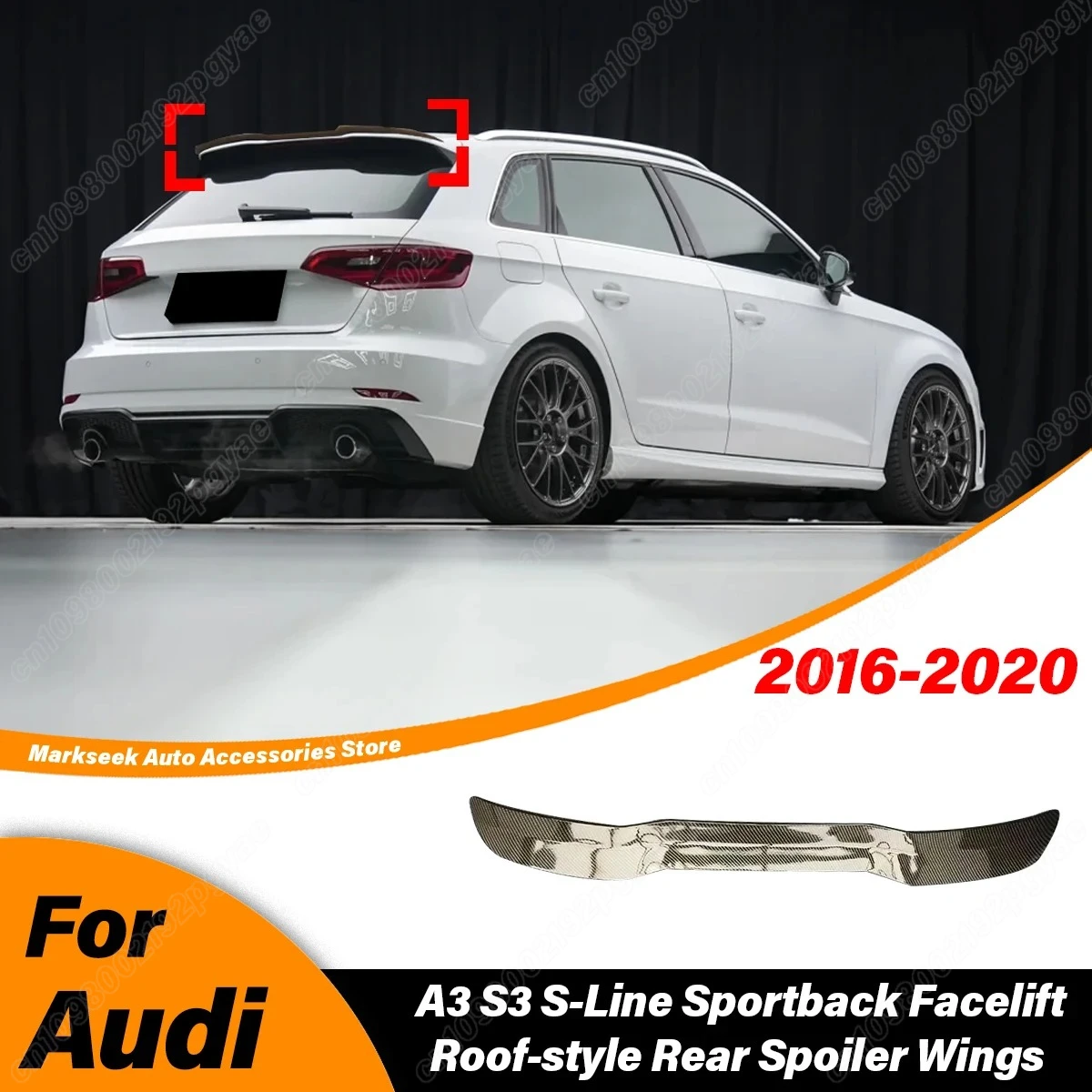 For Audi A3 S3 S-Line Sportback Facelift 2016 2017 2018 2019 2020 Automobile Trunk Splitter Wing Spoiler Body Modification Kit
For Audi A3 S3 S-Line Sportback Facelift 2016 2017 2018 2019 2020 Automobile Trunk Splitter Wing Spoiler Body Modification Kit