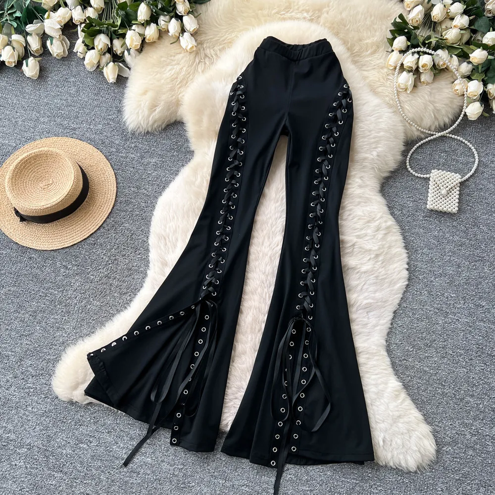 Flare Pant Women Floor Length Pants Slim Fit High Waist Straight Trousers Y2k Streetwear Elegant Splice Work Casual Spring 2026
Flare Pant Women Floor Length Pants Slim Fit High Waist Straight Trousers Y2k Streetwear Elegant Splice Work Casual Spring 2026