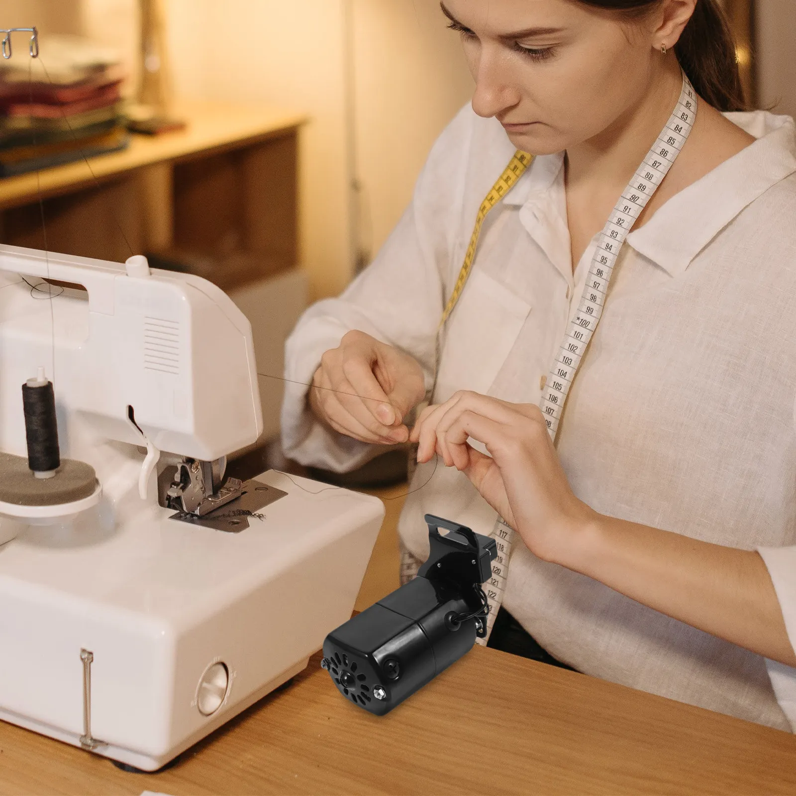 Home Sewing Machine Replacement Motor Counterclockwise Rotation Efficient Power Output Reliable Steel Iron Build Easy Install