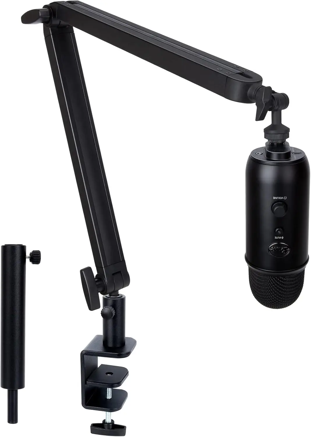 Adjustable Microphone Boom Arm with Extension Tube, Compatible with Blue Yeti and Most Gaming Mics
Adjustable Microphone Boom Arm with Extension Tube, Compatible with Blue Yeti and Most Gaming Mics