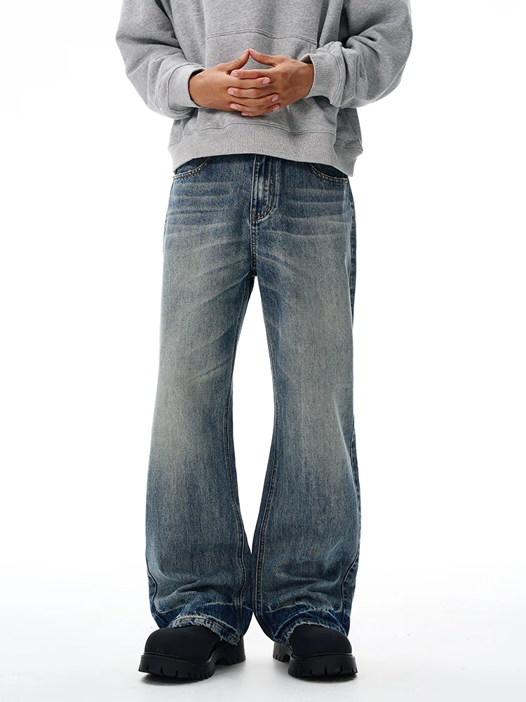 Vintage Wash Men's Loose Jeans American Cleanfit High Street Micro Flared Trousers Autumn Fashion Casual Wide-leg Denim Pants
Vintage Wash Men's Loose Jeans American Cleanfit High Street Micro Flared Trousers Autumn Fashion Casual Wide-leg Denim Pants
