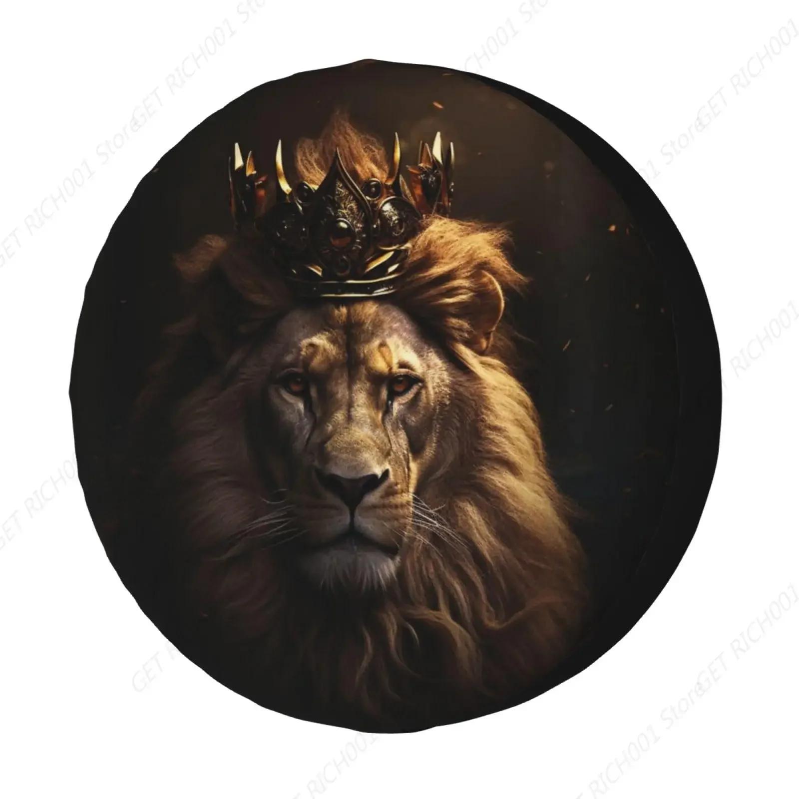 Brave Lion With Crown Spare Tire Cover Dust-Proof Wheel Tire Cover Fit Trailer, Rv, Suv And Many Vehicle 14inch
Brave Lion With Crown Spare Tire Cover Dust-Proof Wheel Tire Cover Fit Trailer, Rv, Suv And Many Vehicle 14inch
