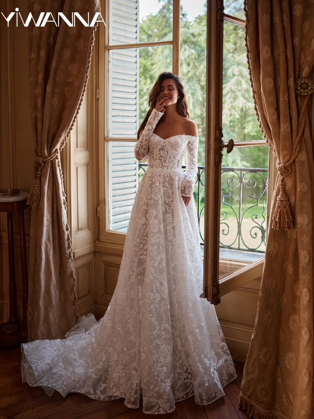 Romantic Sweetheart Neck Wedding Dress Shiny Beaded Lace Appliques Bridal Gown 2025 Customized Off Shoulder Dresses For Bride
Romantic Sweetheart Neck Wedding Dress Shiny Beaded Lace Appliques Bridal Gown 2025 Customized Off Shoulder Dresses For Bride