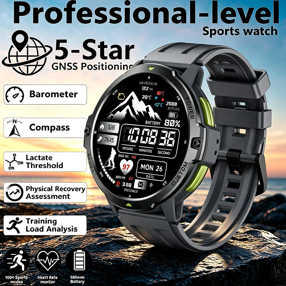 2026 New GPS Smartwatch 1.46 Inch Outdoor Fitness 3ATM Waterproof 100+ Sports Modes BT 5.3 580Mah Military Grade Smart Watch
2026 New GPS Smartwatch 1.46 Inch Outdoor Fitness 3ATM Waterproof 100+ Sports Modes BT 5.3 580Mah Military Grade Smart Watch
