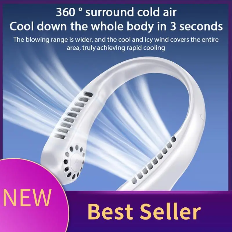 ABHI-Leaf Less Neck Hanging Small Fan USB Charging Outdoor Portable Portable Sport Neck Hanging Fan Essential Summer
ABHI-Leaf Less Neck Hanging Small Fan USB Charging Outdoor Portable Portable Sport Neck Hanging Fan Essential Summer