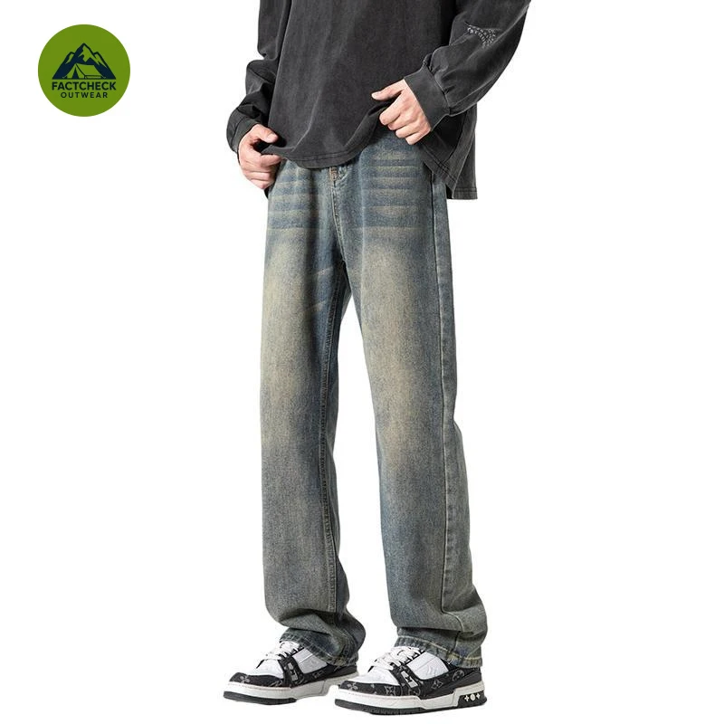 CTCHECK Top Quality EU US Size Autumn Winter Men Washed Denim Pants, Loose Straight Jeans, Slim Heightening
CTCHECK Top Quality EU US Size Autumn Winter Men Washed Denim Pants, Loose Straight Jeans, Slim Heightening