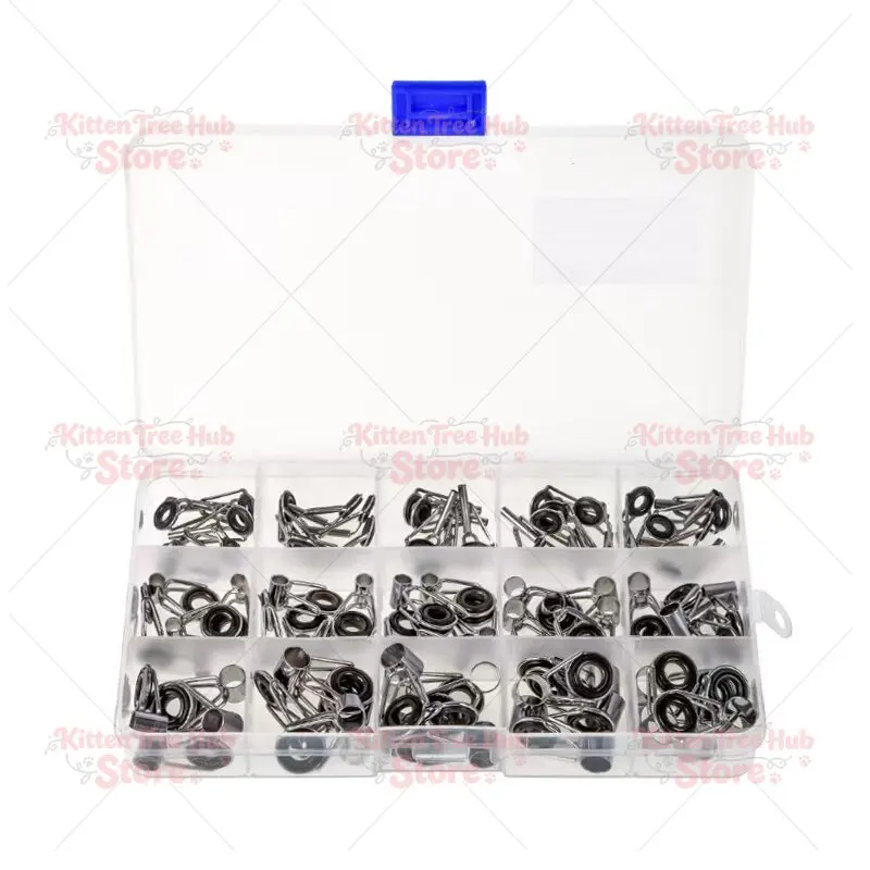 75pcs/lot 15 Sizes Telescopic Fishing Rod Guides Ceramics & Iron Circle Fishing Rod Accessories Repair Tool with Box
75pcs/lot 15 Sizes Telescopic Fishing Rod Guides Ceramics & Iron Circle Fishing Rod Accessories Repair Tool with Box