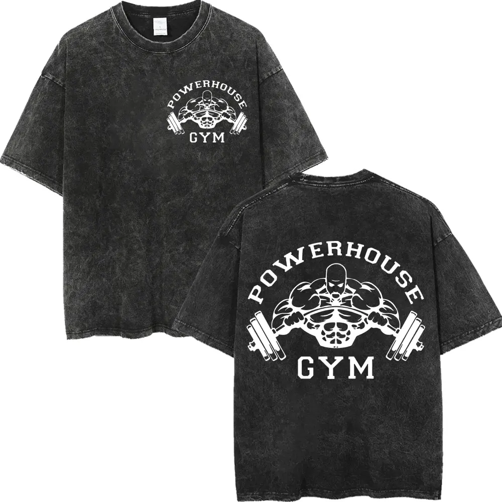 Забавная футболка Powerhouse Gym Geek для фитнеса, модная винтажная потертая футболка большого размера для мужчин и женщин, повседневные хлопковые футболки с короткими рукавами
Забавная футболка Powerhouse Gym Geek для фитнеса, модная винтажная потертая футболка большого размера для мужчин и женщин, повседневные хлопковые футболки с короткими рукавами
