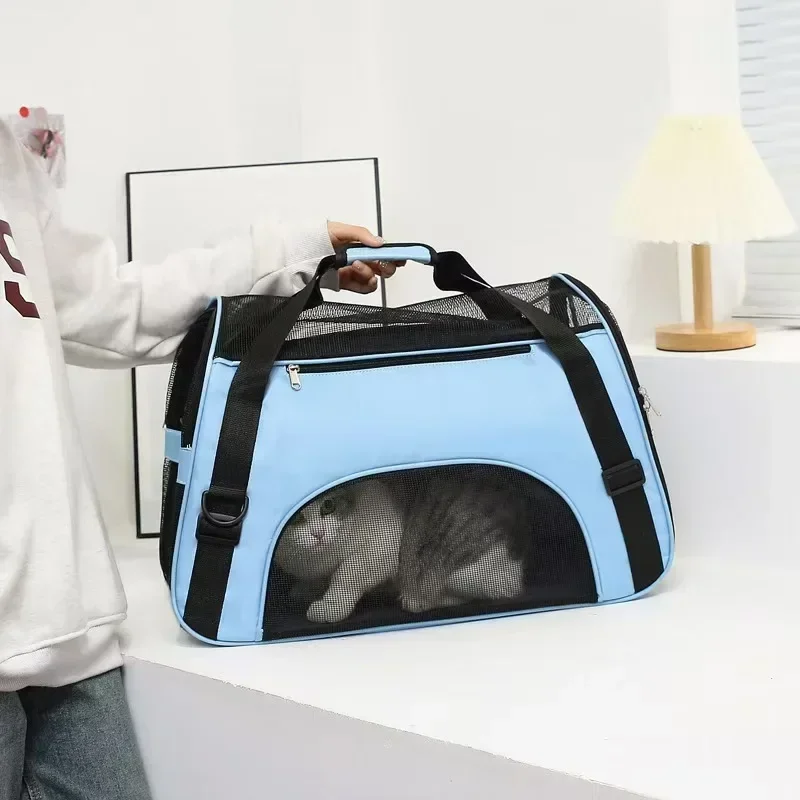 Mesh Breathable Dog & Cat Carrier Soft Sided Portable Dog Carrier Comfortable Folding Tote Bag Pet Transport Bag
Mesh Breathable Dog & Cat Carrier Soft Sided Portable Dog Carrier Comfortable Folding Tote Bag Pet Transport Bag