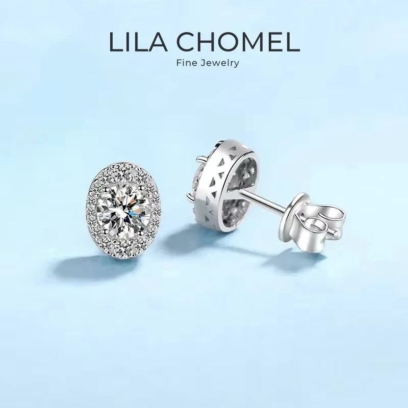 Женский подарок на день рождения, овальные серьги-гвоздики из белого золота 18 карат с муассанитом и бриллиантами, 1 карат, друг девушки, свадьба, PT950, платина, День святого Валентина
Женский подарок на день рождения, овальные серьги-гвоздики из белого золота 18 карат с муассанитом и бриллиантами, 1 карат, друг девушки, свадьба, PT950, платина, День святого Валентина