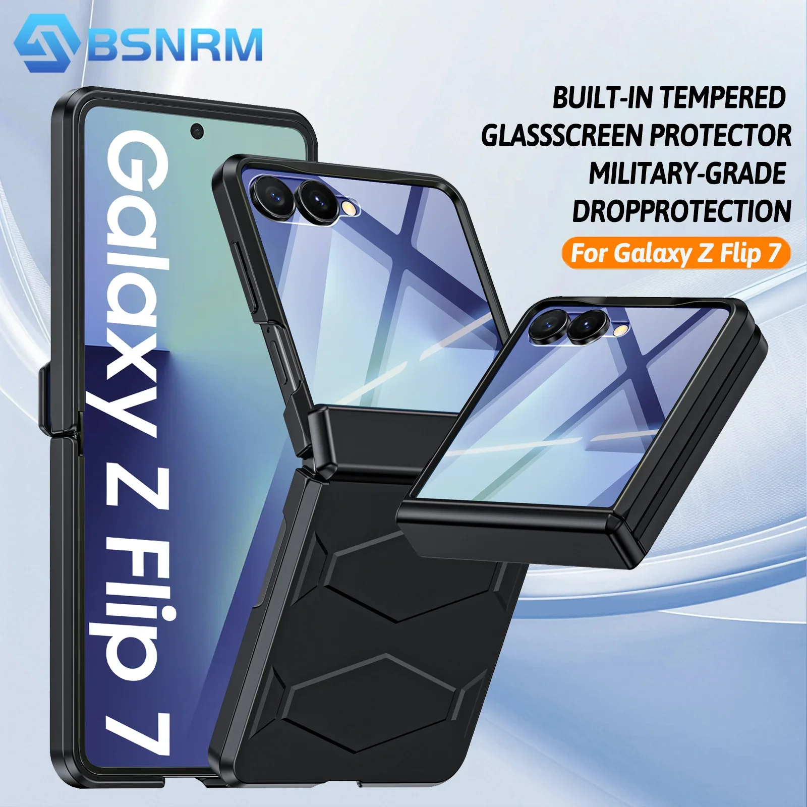 Противоударный чехол для Galaxy Z Flip 7, нескользящая текстура, закаленная защита шарниров, беспроводная зарядка, защитный чехол для телефона - черный
Противоударный чехол для Galaxy Z Flip 7, нескользящая текстура, закаленная защита шарниров, беспроводная зарядка, защитный чехол для телефона - черный