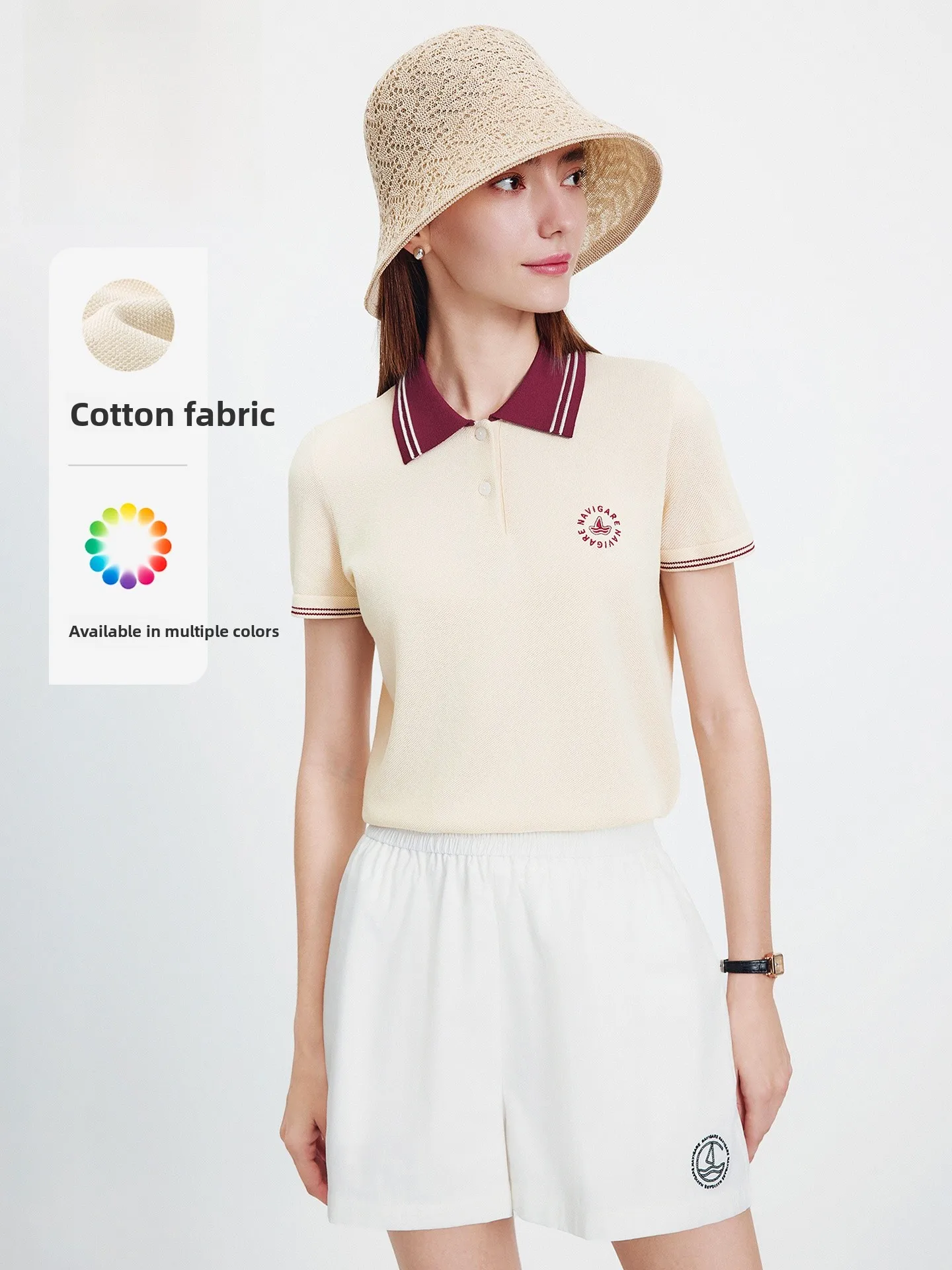 Женская футболка Navigare Spring Summer New Color Blo ort Sve, дышащая, повседневная, прямого кроя, из полиэстера и хлопка.
Женская футболка Navigare Spring Summer New Color Blo ort Sve, дышащая, повседневная, прямого кроя, из полиэстера и хлопка.