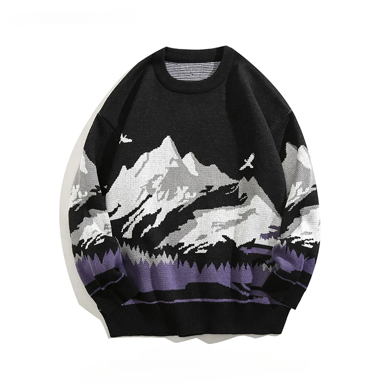 Autumn Winter Jacquard Long-sleeved Knitted Sweaters Men/Women Hong Kong Style Niche High-end Trendy Brand Lazy Style Pullovers
Autumn Winter Jacquard Long-sleeved Knitted Sweaters Men/Women Hong Kong Style Niche High-end Trendy Brand Lazy Style Pullovers
